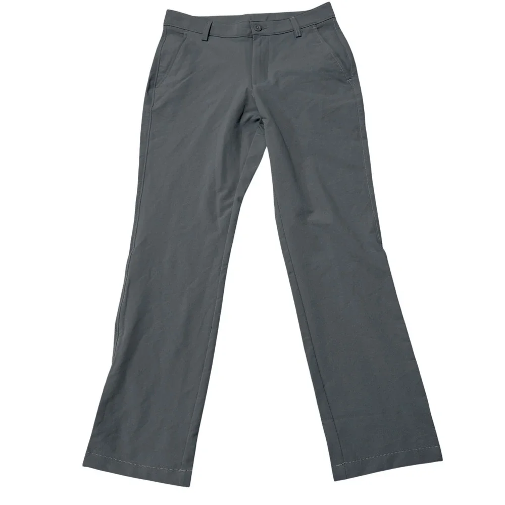 Under Armour Mens Tech Golf Pants Pitch Gray Straight Leg 30x30